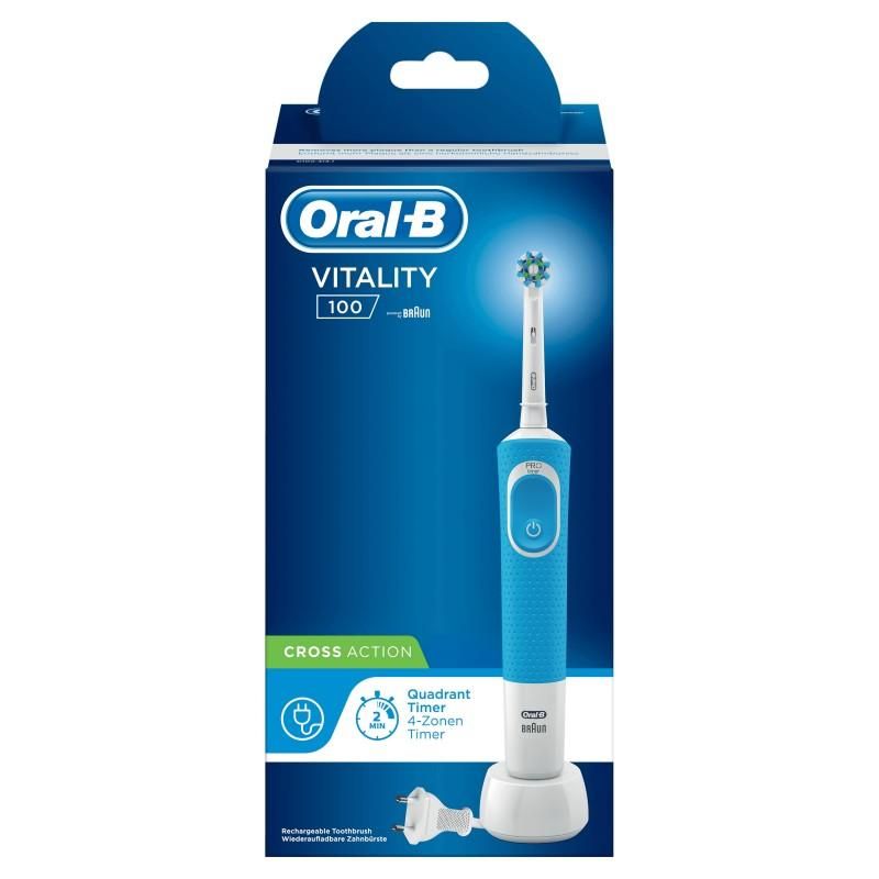 Cepillo de dientes eléctrico Oral-B Vitality + pasta Colgate de regalo