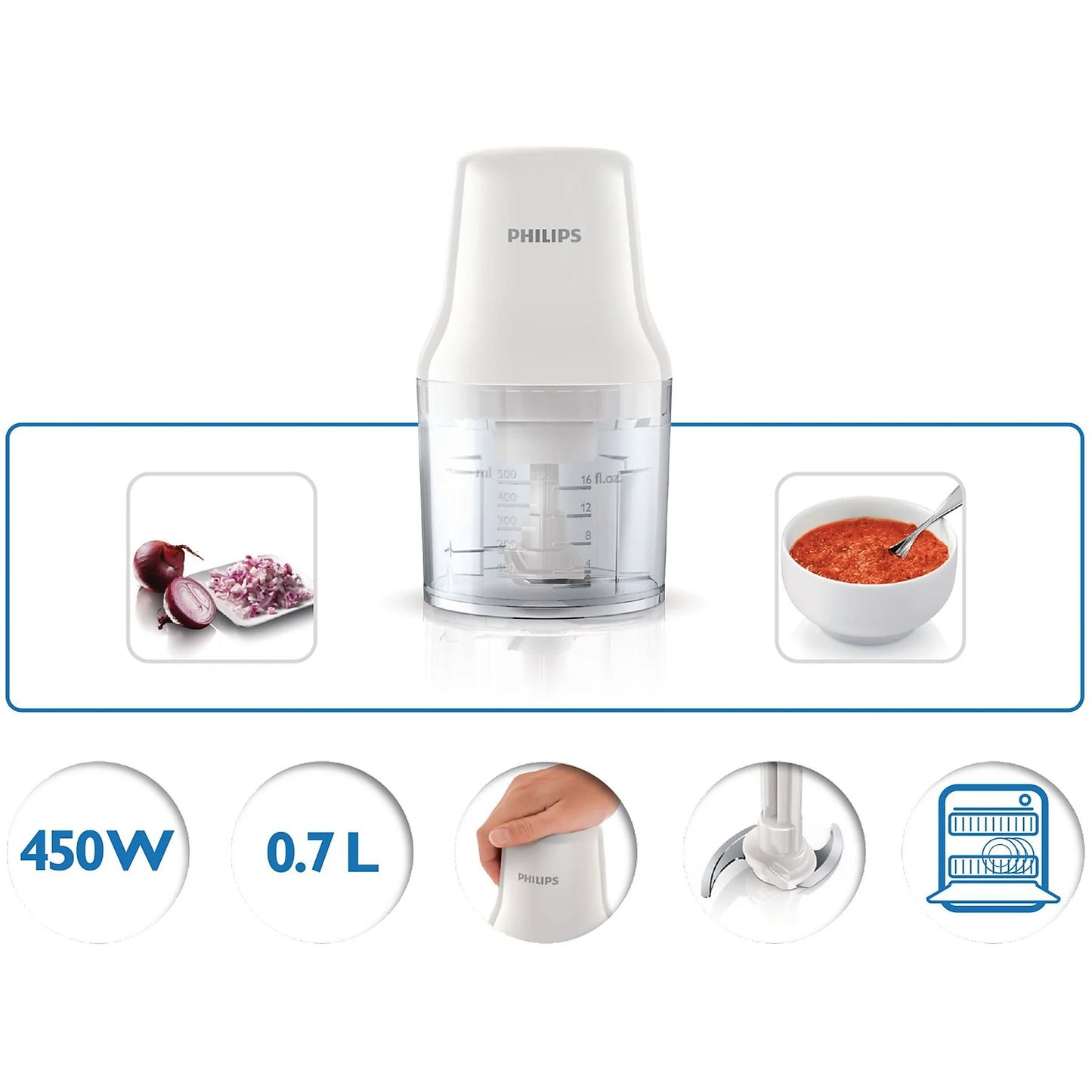 Picadora 450W Philips