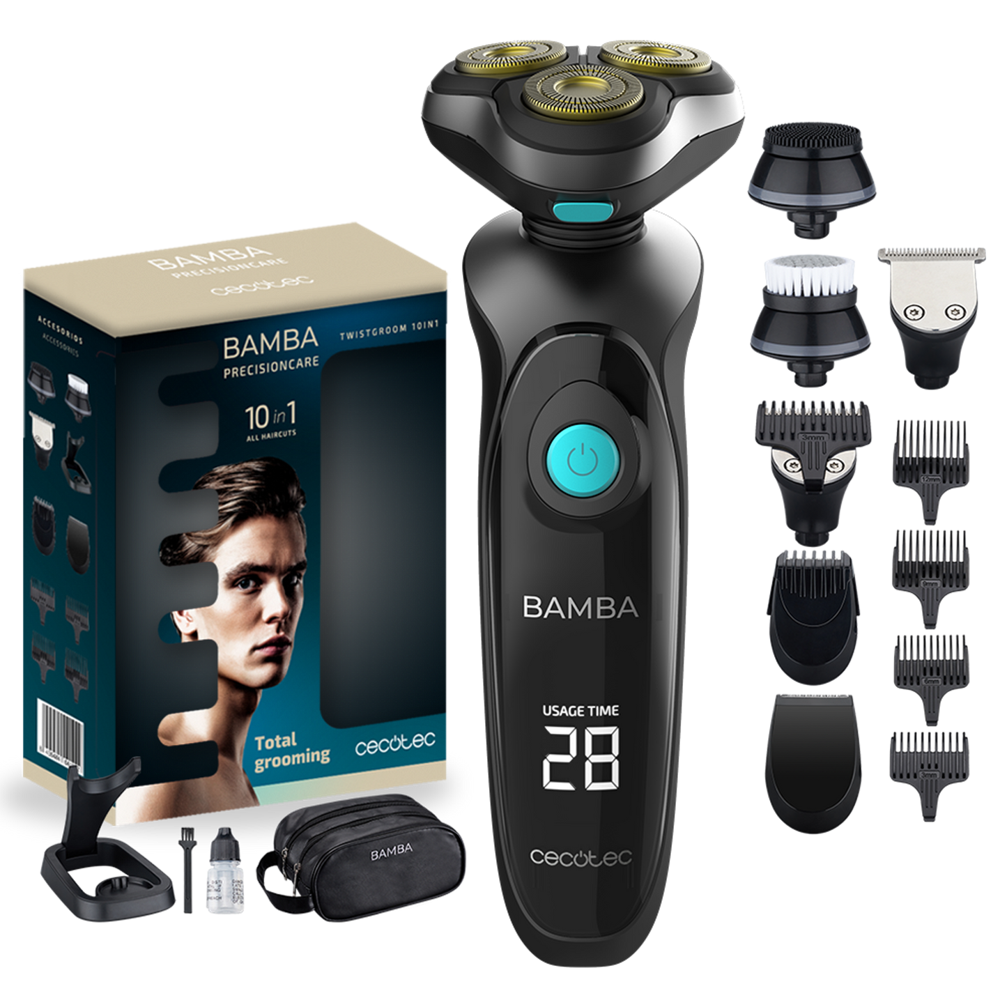 Afeitadora bamba Twistgroom 10 en 1